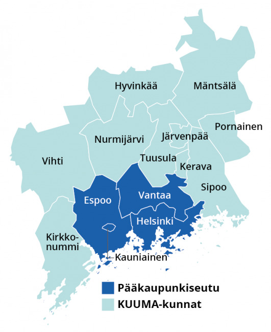 Basic information about the region | Helsinki Region Trends